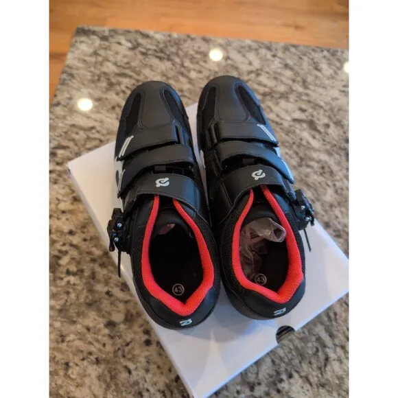 Perfect Peloton cycling shoes with look delta cleats and box EU 43 US men's 10
