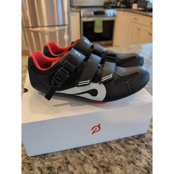 Perfect Peloton cycling shoes with look delta cleats and box EU 43 US men's 10