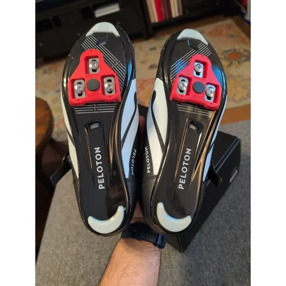 Perfect Peloton cycling shoes with look delta cleats and box EU 46 US men's 12