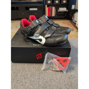 Perfect Peloton cycling shoes with look delta cleats EU 42 US men's 9