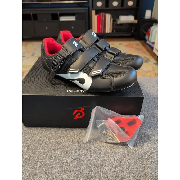 Perfect Peloton cycling shoes with look delta cleats EU 42 US men's 9