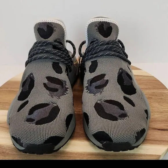 Pharrell x adidas NMD Human Race Animal Print 'Grey' Mens Size 9.5