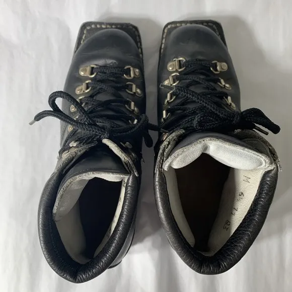 PMS By Gro Nell Leather Nordic Backcountry Ski Boots 6.5 Medium Lace Up