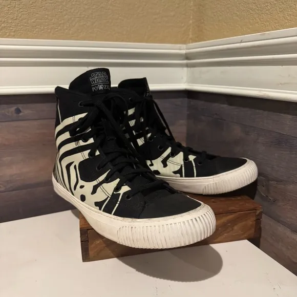 Po-Zu Star Wars Kylo Ren High Top Sneakers 44 US 10.5 Ben Solo Shoes Star Wars