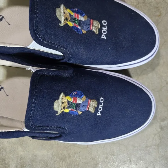 Polo by Ralph Lauren Navy Slip-On Shoes