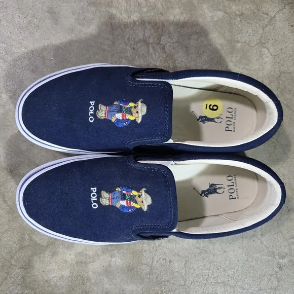 Polo by Ralph Lauren Navy Slip-On Shoes