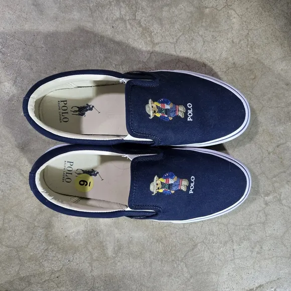 Polo by Ralph Lauren Navy Slip-On Shoes