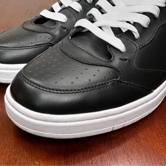 Polo Ralph Lauren Court High Top Leather Sneakers Men’s 10.5 Black W/White Pony