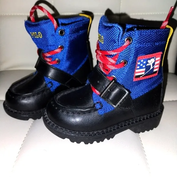Polo Ralph Lauren Leon Boys Toddler USA Ski Team Winter Boots - Size 5