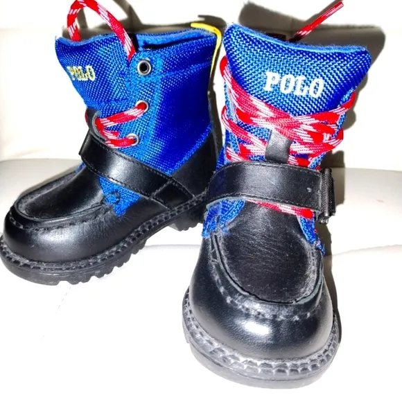 Polo Ralph Lauren Leon Boys Toddler USA Ski Team Winter Boots - Size 5