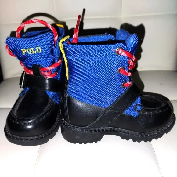 Polo Ralph Lauren Leon Boys Toddler USA Ski Team Winter Boots - Size 5