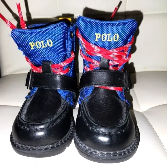 Polo Ralph Lauren Leon Boys Toddler USA Ski Team Winter Boots - Size 5