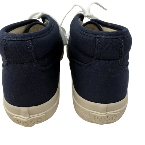 Polo Ralph Lauren Men’s Size 8 Keaton Chukka Men’s Mid Top Navy Blue Shoes New