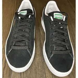 PUMA‎  Suede Classic 21 Black White Woman's Size 7 NWB Great Christ Gift Bundle