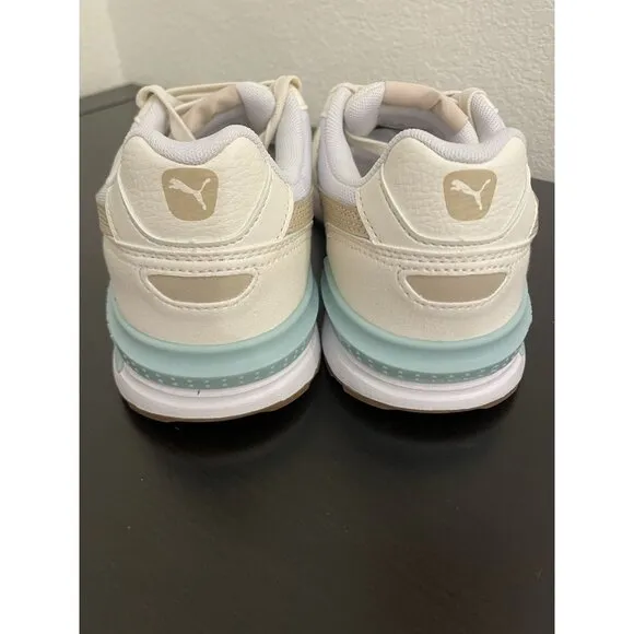 Puma Womens Size 9 White Gravition Low Top Lifestyle Shoes Multicolor 387067-57