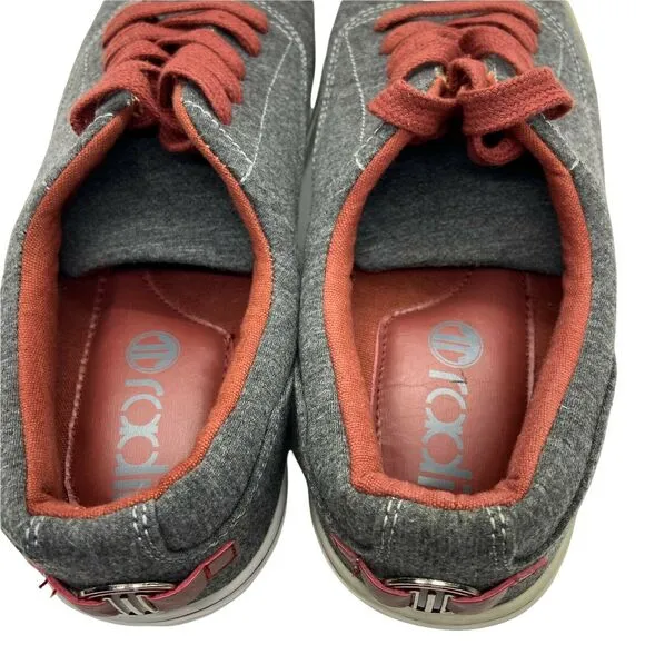 Radii Men's Noble Low FM1033 Charcoal Burgundy Lace Up Skate Shoes Size 8.5