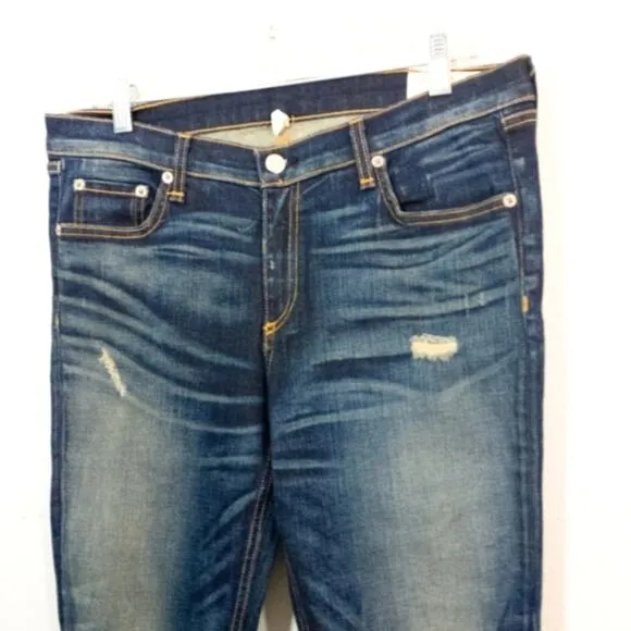 Rag &amp; Bone Skinny Distressed Sheffield Coupe jeans worn once 31