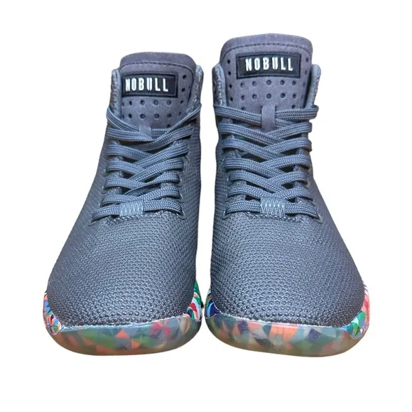 RARE NOBULL High-Top Trainer - Night Grey &amp; Kaleidoscope - 7