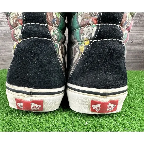 RARE Vans x Nintendo SK8-Hi Super Mario Brothers Skate Shoes Size M 7 or‎ W 8.5