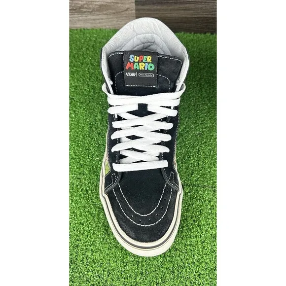 RARE Vans x Nintendo SK8-Hi Super Mario Brothers Skate Shoes Size M 7 or‎ W 8.5