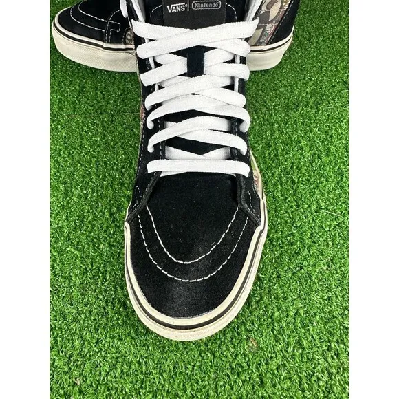 RARE Vans x Nintendo SK8-Hi Super Mario Brothers Skate Shoes Size M 7 or‎ W 8.5