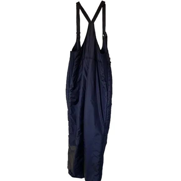 RARE Vintage 80’s Men’s Lg Ski Bibs Overalls Navy Snowboard J C Penney’s *Note