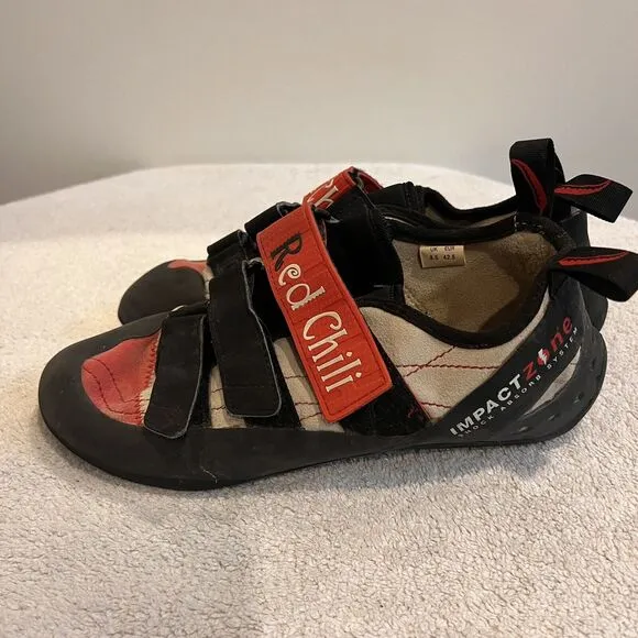 Red Chili Spirit VCR Impact Zone Rock Climbing Shoes US Men 9.5 EU 42.5 Ret $125