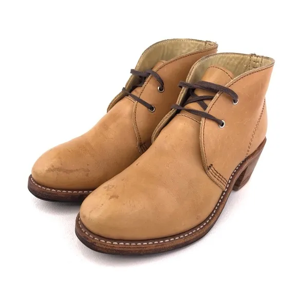 Red Wing 3394 Lilian Beige Pampas Leather Ankle Boots 6.5 B