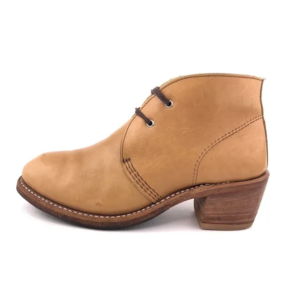 Red Wing 3394 Lilian Beige Pampas Leather Ankle Boots 6.5 B