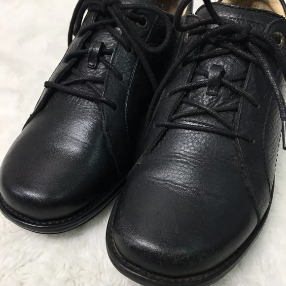 Red Wing 4174 Women's Black Leather Sneaker Lace up Shoes 8 Slip Resistant