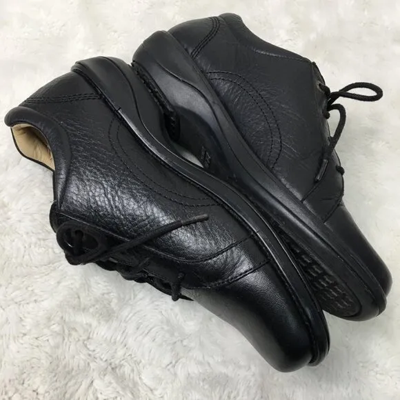 Red Wing 4174 Women's Black Leather Sneaker Lace up Shoes 8 Slip Resistant