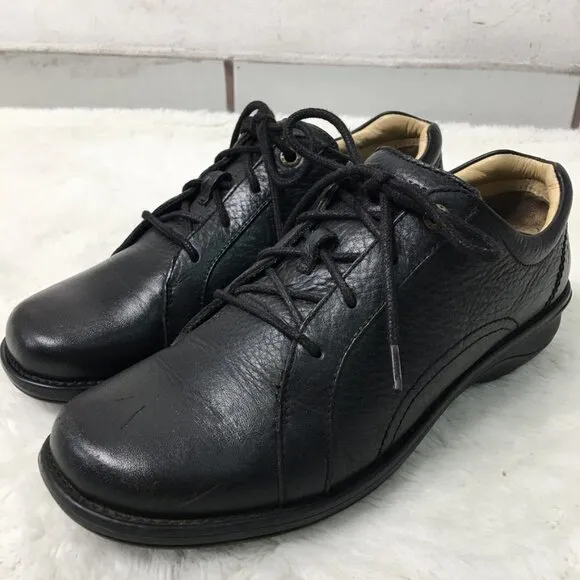 Red Wing 4174 Women's Black Leather Sneaker Lace up Shoes 8 Slip Resistant