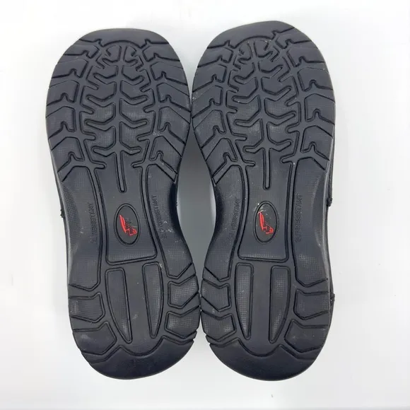 Red Wing 8700 Mens Slip On Oil Resistant Stitchmax Steel Toe Shoes Size 8 Black