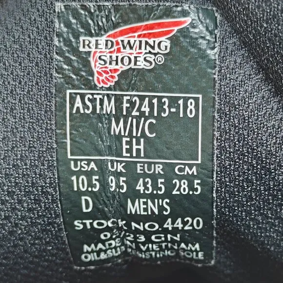 Red Wing Boots Loggermax 4420 Waterproof Logger Safety Steel Toe