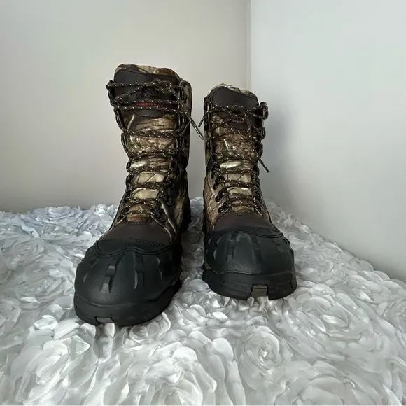 Red Wing Irish Setter Thinsulate Camo Leather Ankle Boots Men's 10