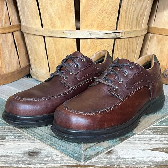 Red Wing Shoes 8637 Brown Leather Slip Resistant Lace-Up Oxfords Mens 10 EE WIDE