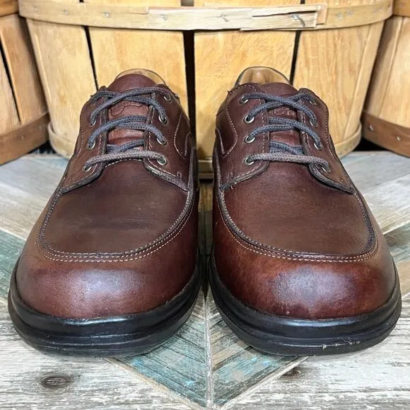 Red Wing Shoes 8637 Brown Leather Slip Resistant Lace-Up Oxfords Mens 10 EE WIDE