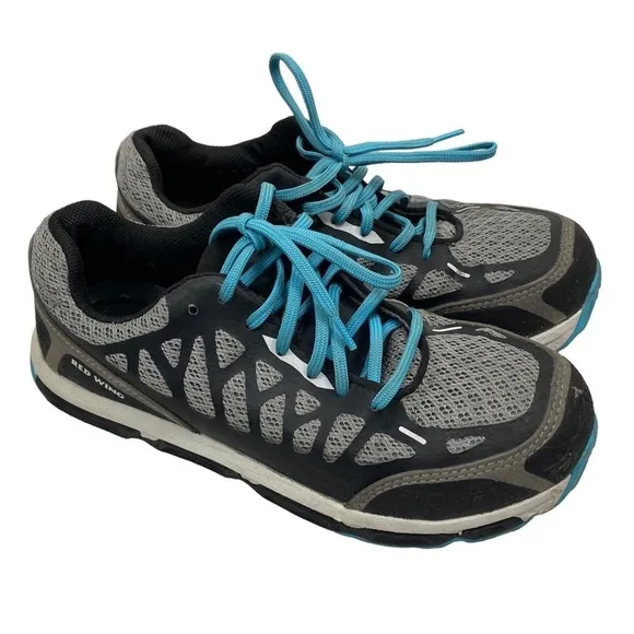 Red Wing Shoes Women’s 7 D Aluminum Toe Slip Resistant Athletic Shoes Gray Blue