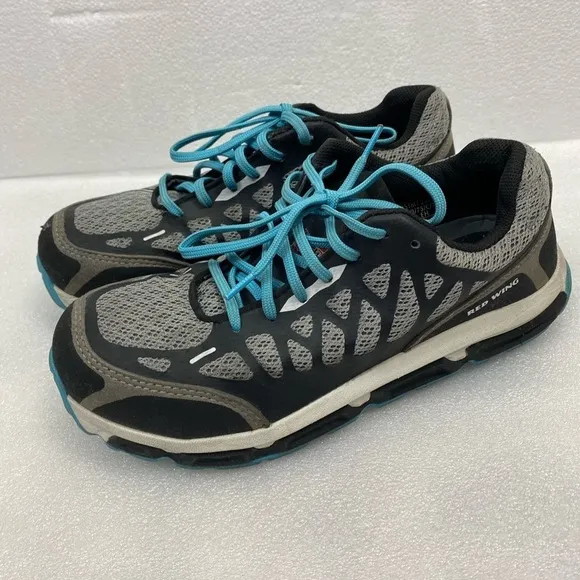 Red Wing Shoes Women’s 7 D Aluminum Toe Slip Resistant Athletic Shoes Gray Blue