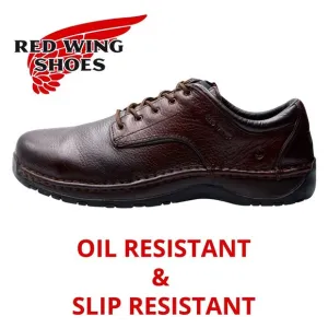 Red Wing Steel Toe Safety Shoe - Slip &amp; Oil Resistant - NEW Gorilla Laces!