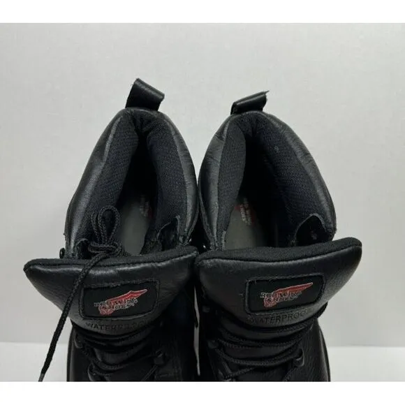 Red Wing Boots Men’s Size 11 Hiking Work Boots Safety Toe Waterproof Black 6680