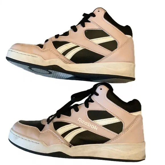 Reebok High-Top Galaxy1 Sneakers in Black and Pink Size 5K