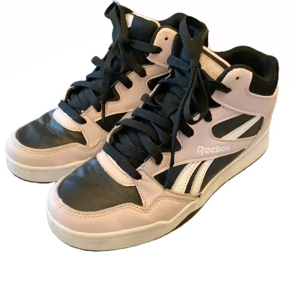 Reebok High-Top Galaxy1 Sneakers in Black and Pink Size 5K