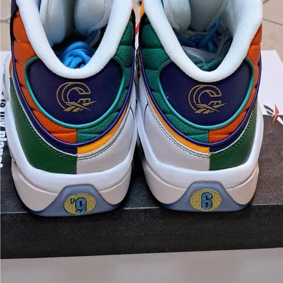 Reebok Men's Concepts X Question Mid Multicolor Sneakers GZ6151- Men's size 14