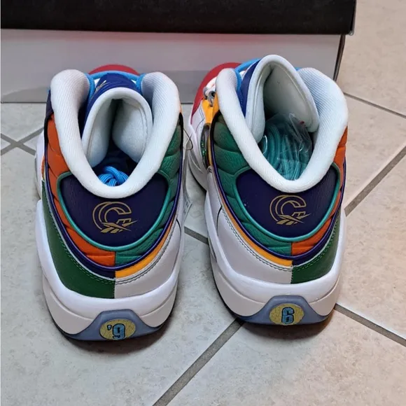 Reebok Men's Concepts X Question Mid Multicolor Sneakers GZ6151- Men's size 14