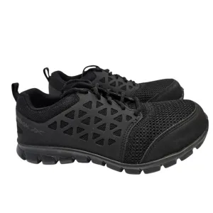 Reebok Sublite Cushion Work Slip Resistant Black Shoes Women's Size 8.5 Wide New