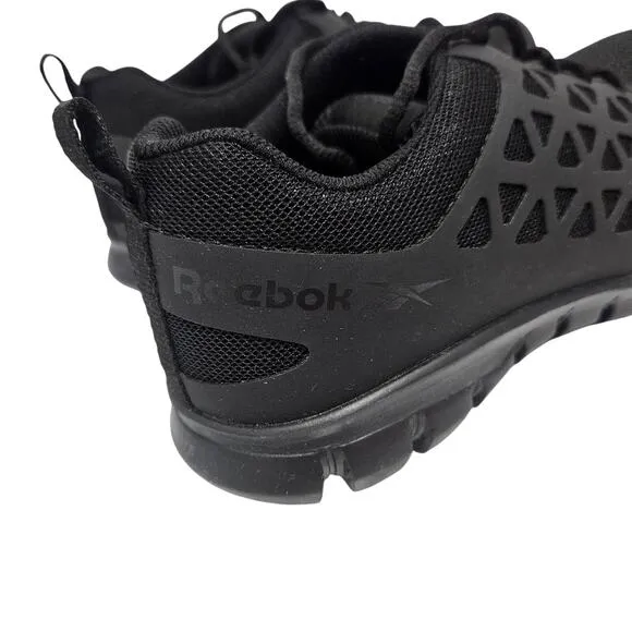 Reebok Sublite Cushion Work Slip Resistant Black Shoes Women's Size 8.5 Wide New