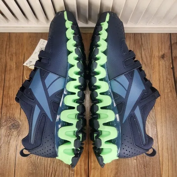 Reebok Zigwild TR 6 Mens Sz 7.5 Blue Green Trail Running Sneakers Shoes S42596