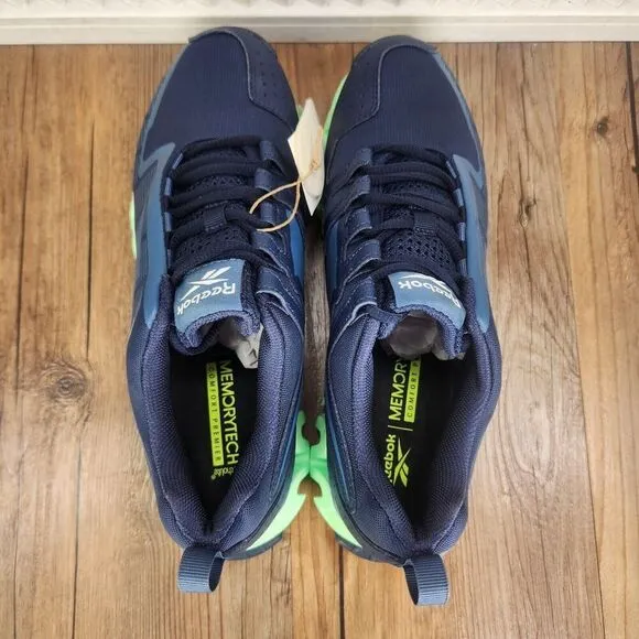 Reebok Zigwild TR 6 Mens Sz 7.5 Blue Green Trail Running Sneakers Shoes S42596