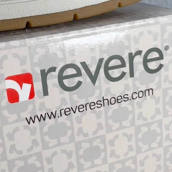 Revere Panama Leather Slip On Sneaker Shoe- Midnight -Women Size 8 W *NEW